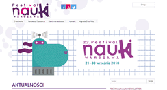 Desktop Screenshot of festiwalnauki.edu.pl